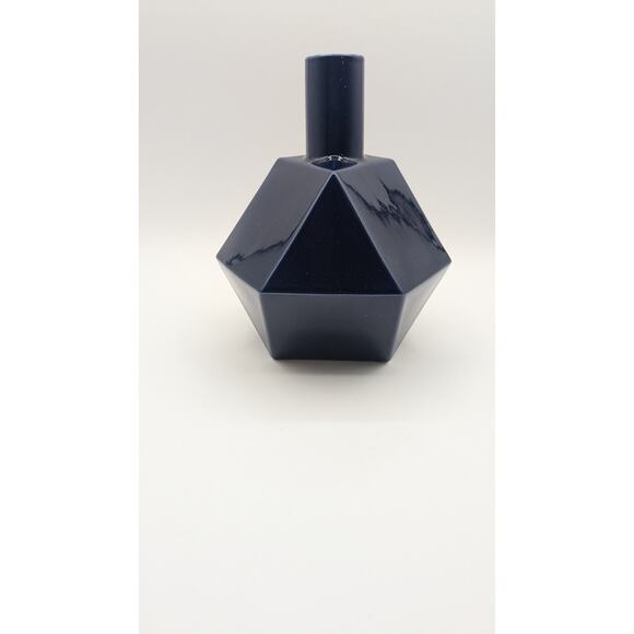 MCM Cobalt Blue Polygon Vase - 12 Sided - Excellent! - Picture 1 of 9
